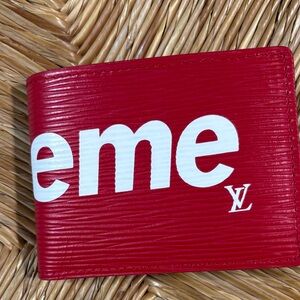 Louis Vuitton Red Epi Leather Wallet
